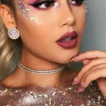 Maquiagem de Carnaval com Glitter